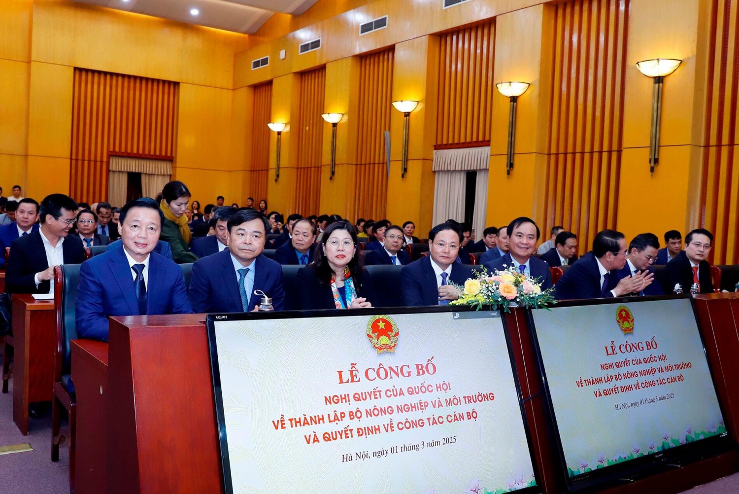 Phó Thủ tướng Trần Hồng Hà dự Hội nghị triển khai Nghị quyết của Quốc hội thành lập Bộ Nông nghiệp và Môi trường